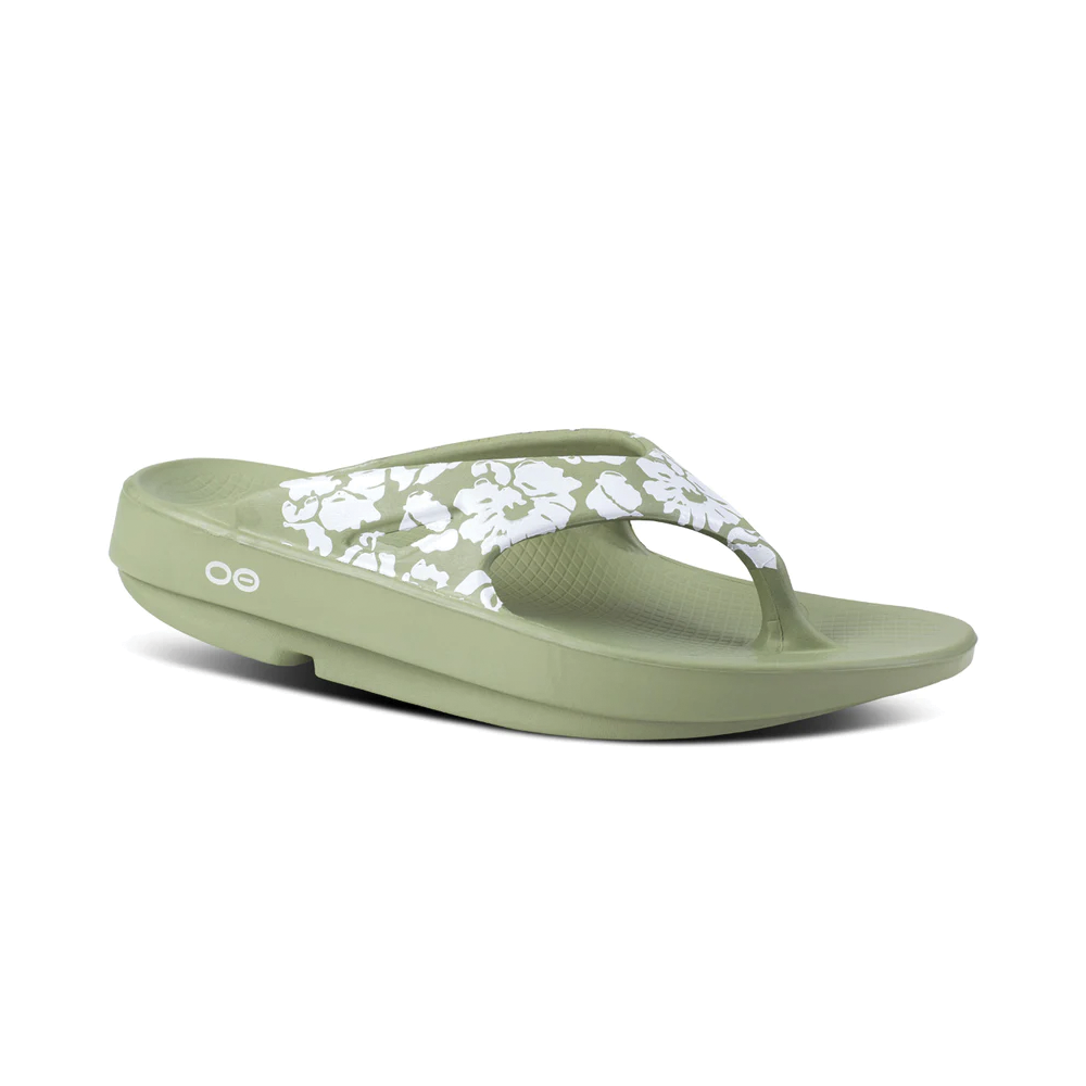 Women's Oofos OOriginal Limited Sandal Color: Sage Tropics – Brown's ...